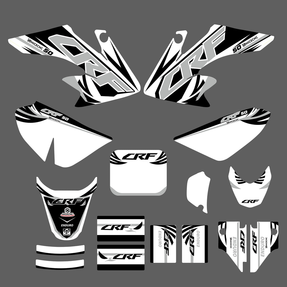 Motorcycle Full Decals Stickers Graphic Set For HONDA CRF50F 2004-2012