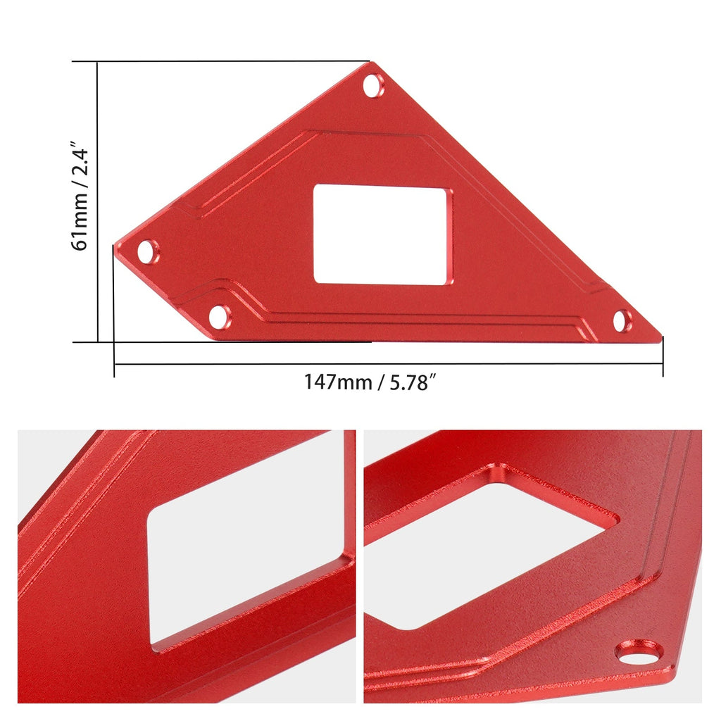 CNC Aluminum Drivers Side Rocker Switch Panel Plate For Honda Talon 1000 R X X-4