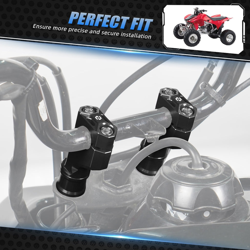 Handlebar Risers Holder Clamps For Honda TRX 450 R / ER 300EX 400X 250X 90X