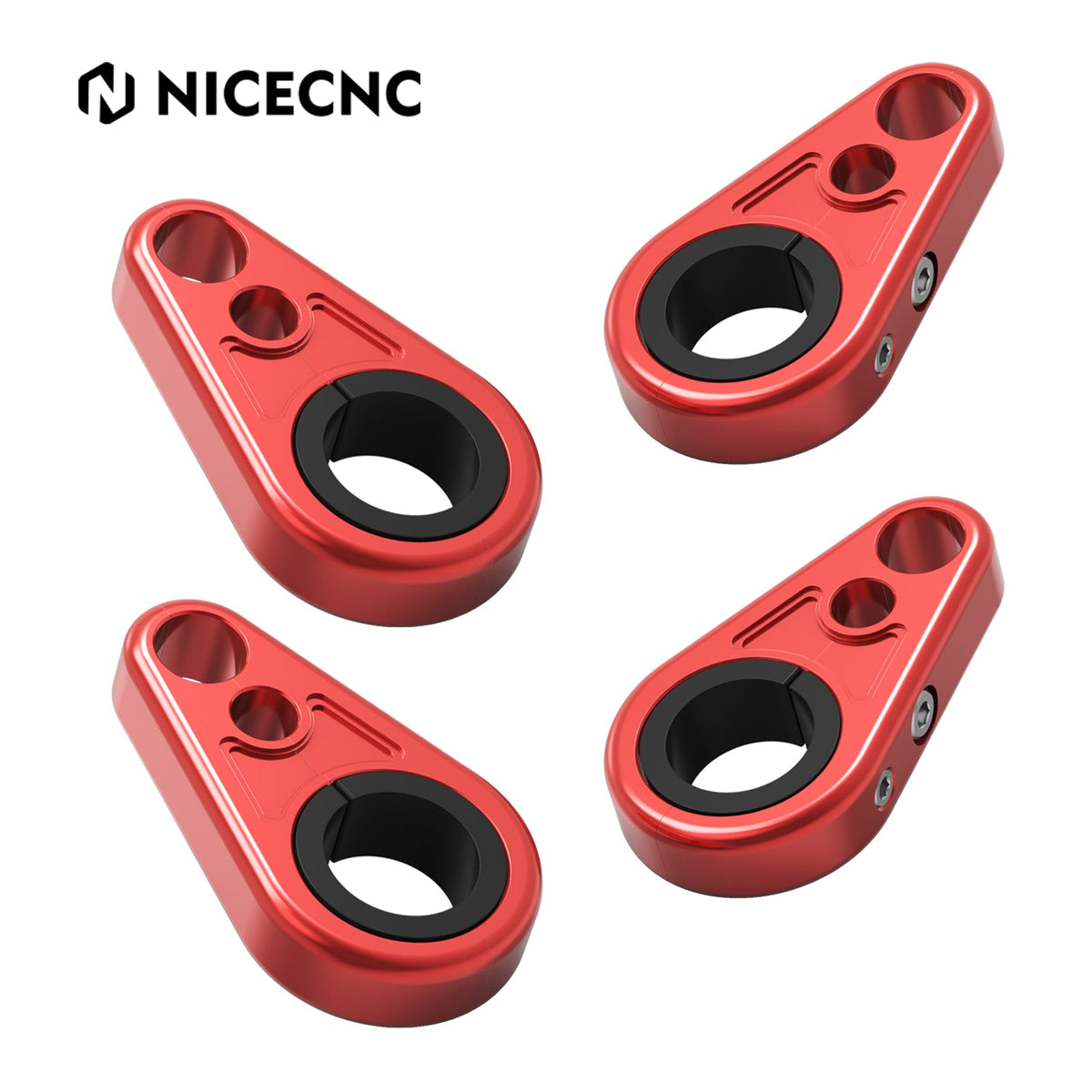 4PCS A-Arm Brake Line Cable Clamps Holder For Honda TRX 450R 250X 90X 400X