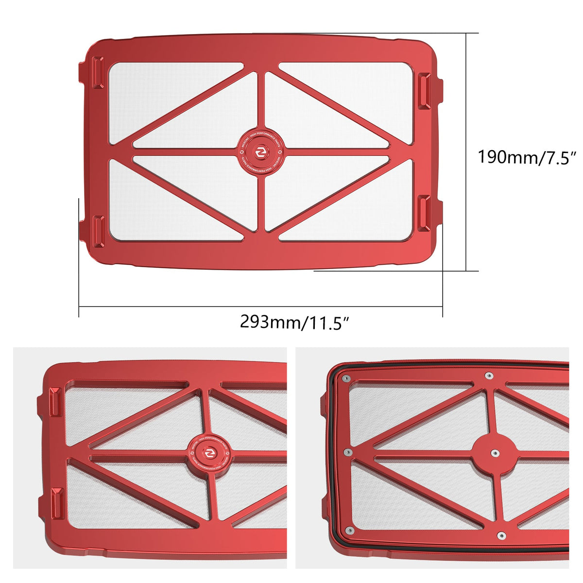 High-Flow Airbox Lid Cover Air Cleaner Housing Case For Honda TRX450 R / ER