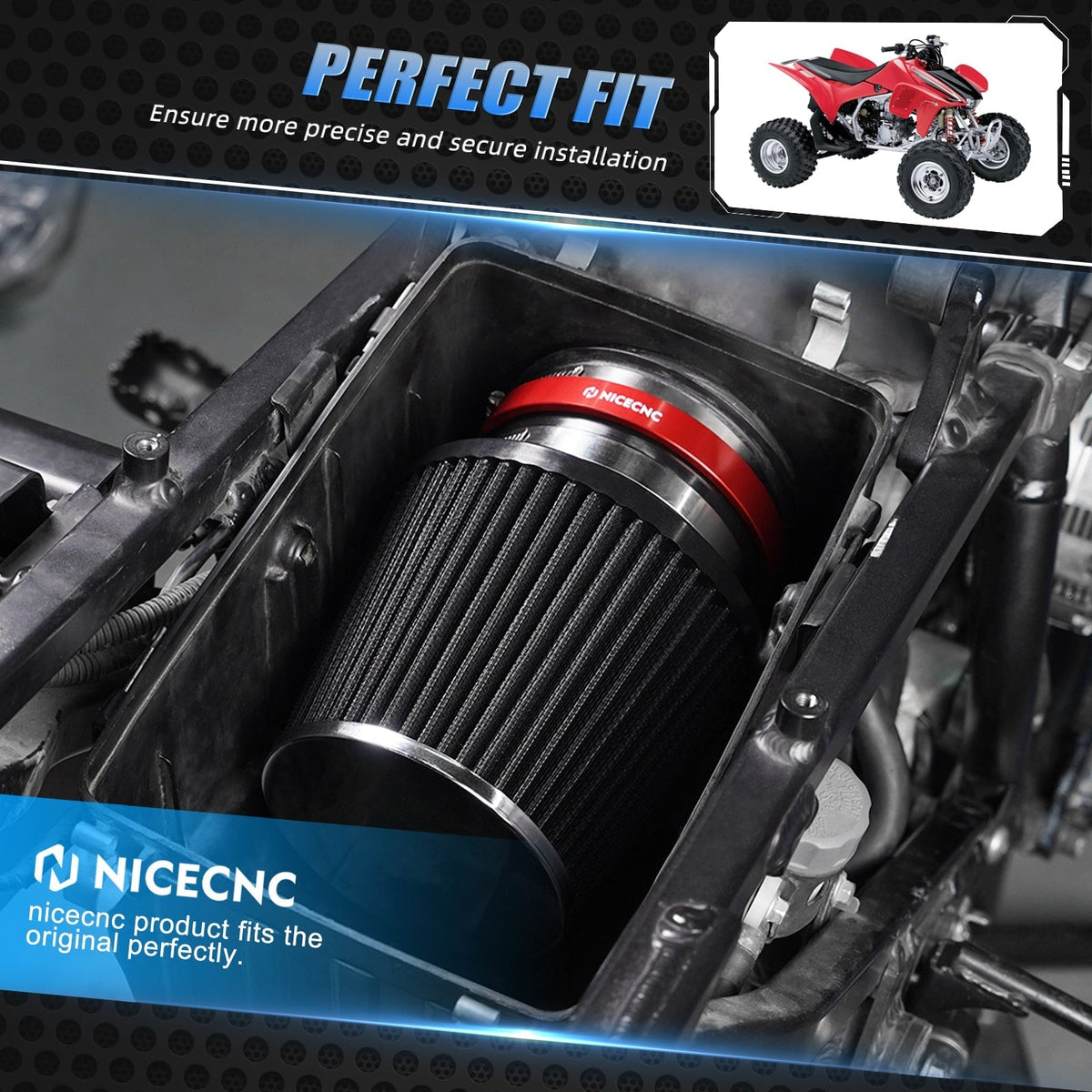 High-Flow Airbox Lid Cover Air Cleaner Housing Case For Honda TRX450 R / ER