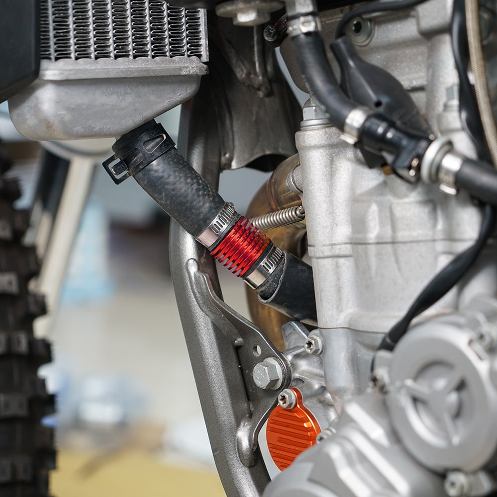 Inline Radiator Super Cooler With Clamps For Yamaha Raptor 700 Blaster 200 Honda TRX450R Position 2