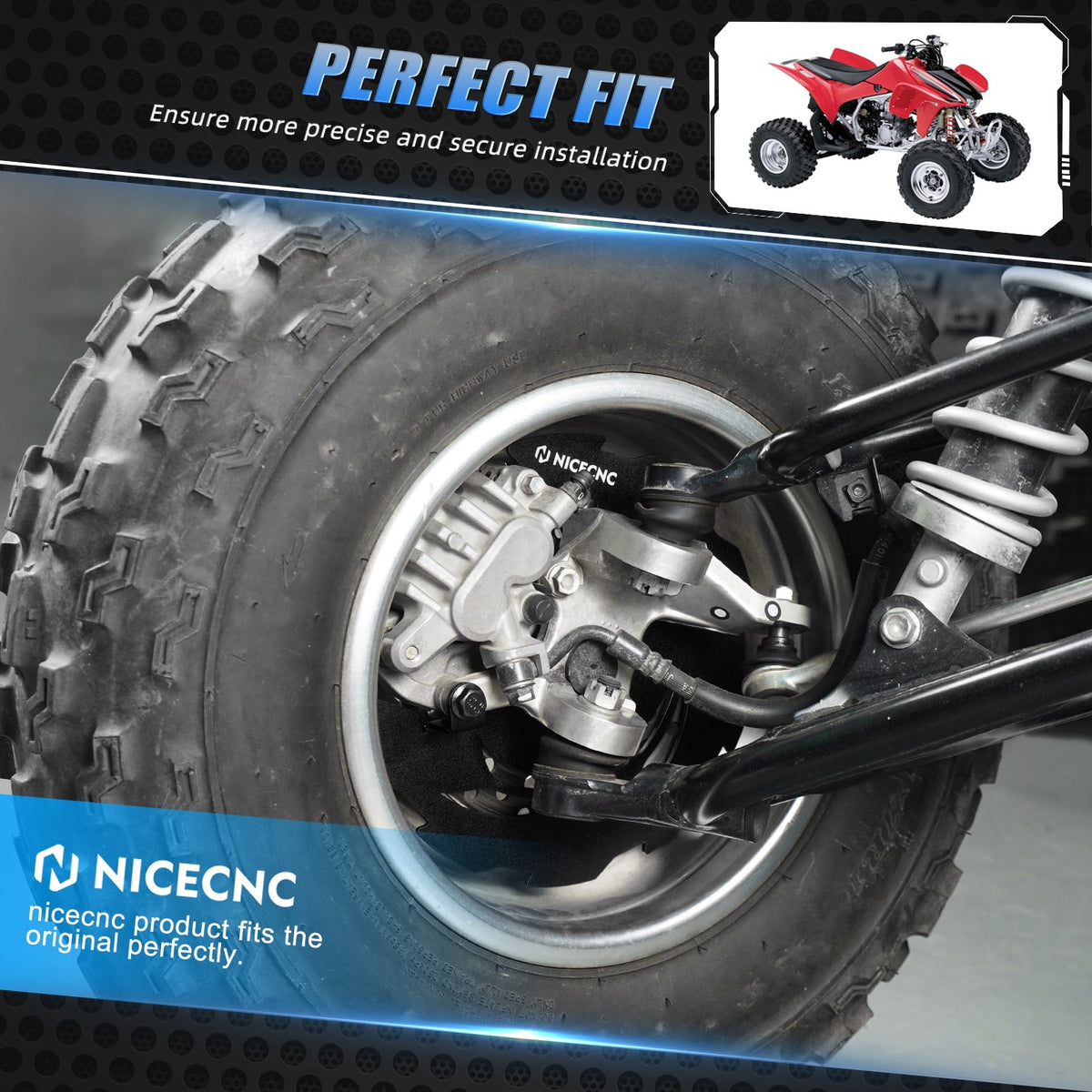 Front Brake Disc Rotor Rock Guards Kit For Honda TRX 450 R / ER 06-14