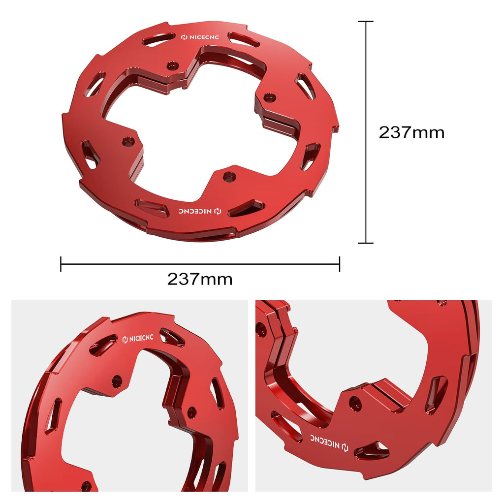 Rear Wheel Dual Sprocket Chain Guards Protector For Honda TRX 450 R / ER