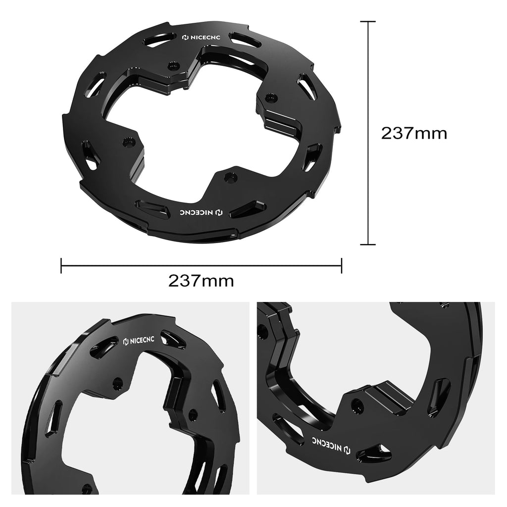 Rear Wheel Dual Sprocket Chain Guards Protector For Honda TRX 450 R / ER