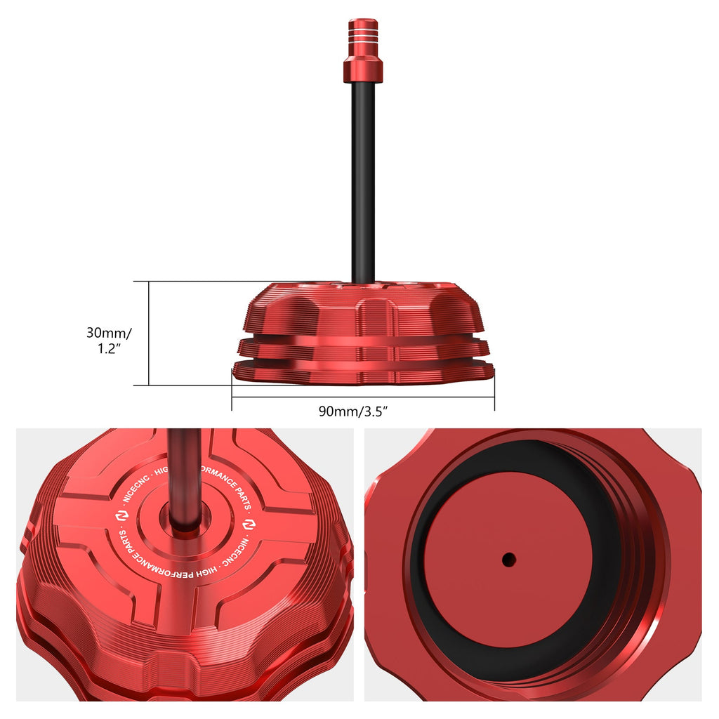 Fuel Tank Gas Cap Cover w/Breather Valve For Honda TRX 450 R / ER 2006-2014