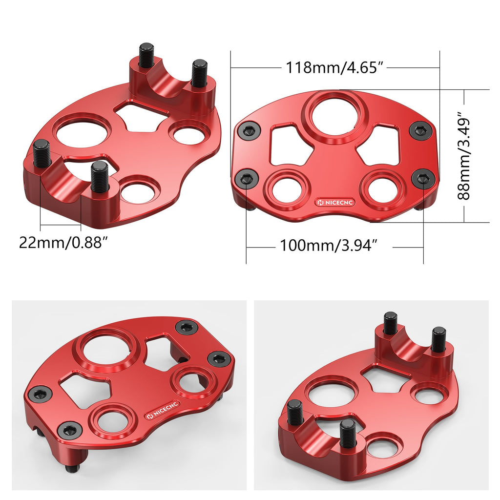 Key Switch Indicator Light Handlebar Mount Clamp For Honda TRX 450 R / ER