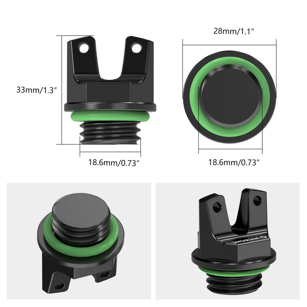 2PCS Oil Filler Cap Cover Kit For Honda TRX 450 R / ER 2006-2014