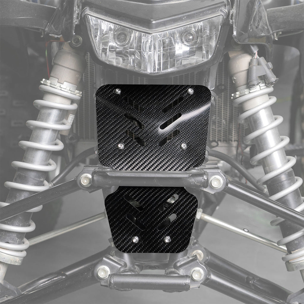 ATV Carbon Fiber Radiator Frame Mud Splash Guard For Honda TRX 450 R / ER