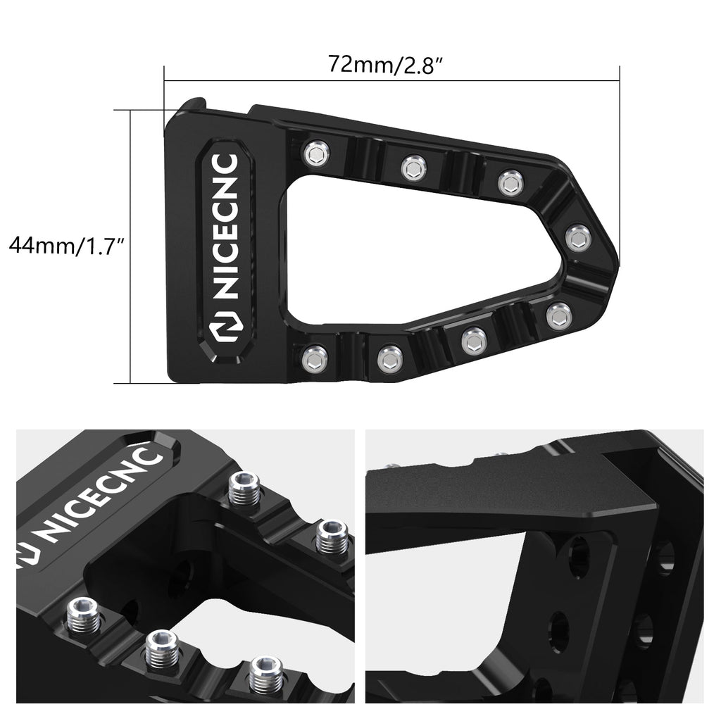 Enlarged Rear Foot Brake Pedal Extension Tip For Honda TRX 450 R / ER 06-14