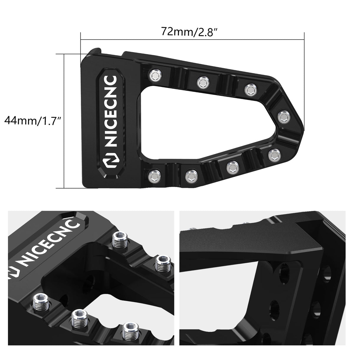 Enlarged Rear Foot Brake Pedal Extension Tip For Honda TRX 450 R / ER 06-14