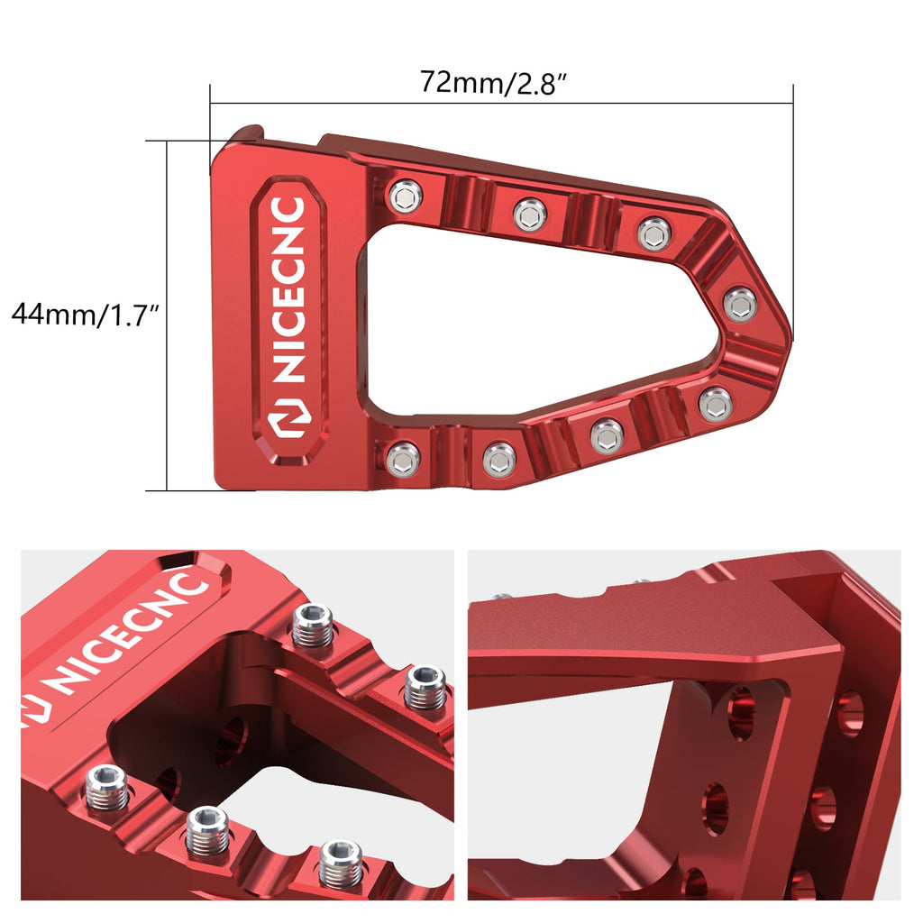 Enlarged Rear Foot Brake Pedal Extension Tip For Honda TRX 450 R / ER 06-14