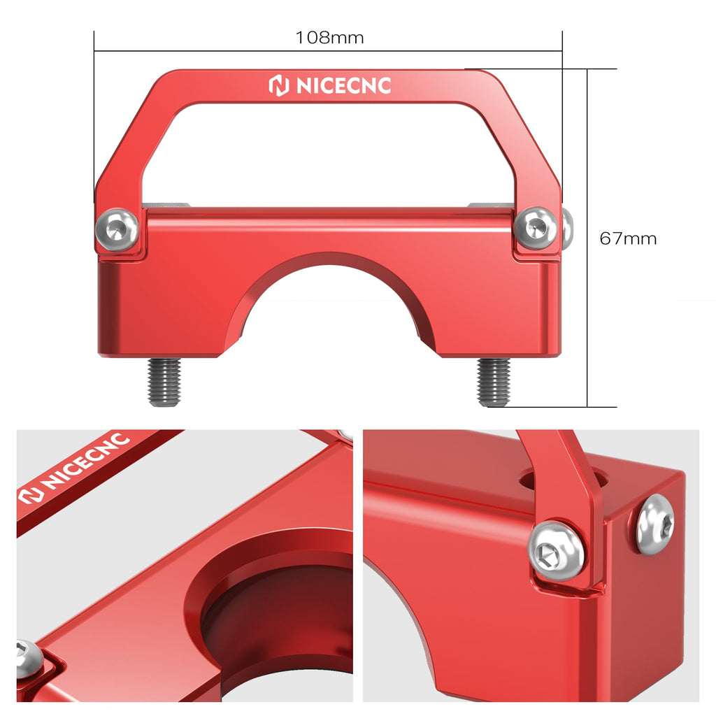 Steering Stem Mount Holder Bracket & Wire Clamp For Honda TRX 450 R / ER