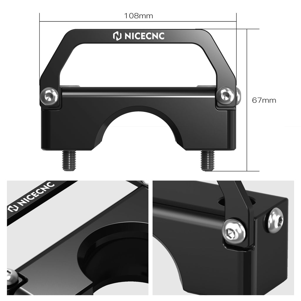 Steering Stem Mount Holder Bracket & Wire Clamp For Honda TRX 450 R / ER