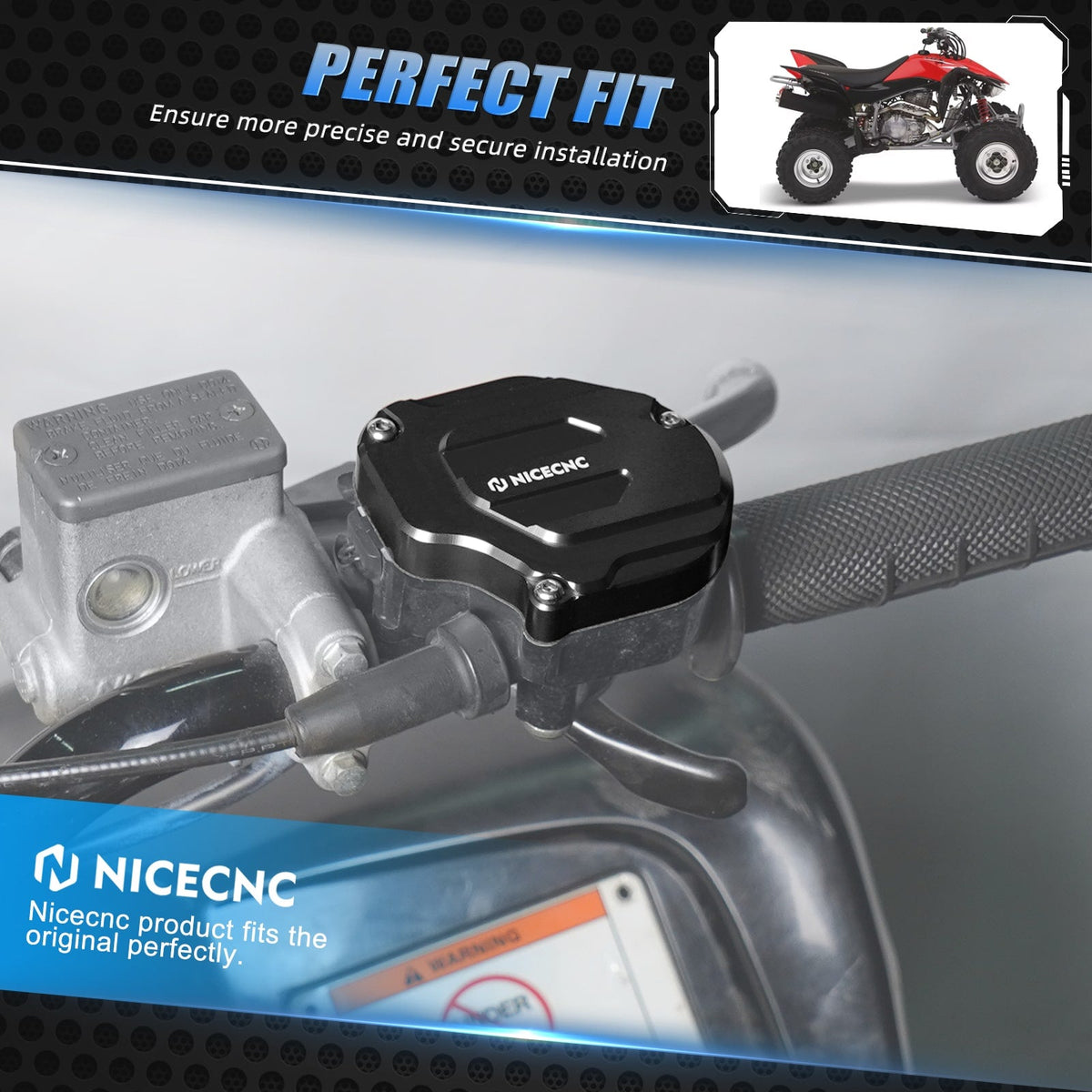 Key Switch Indicator Light Handlebar Mount Clamp For Honda TRX 450 R / ER