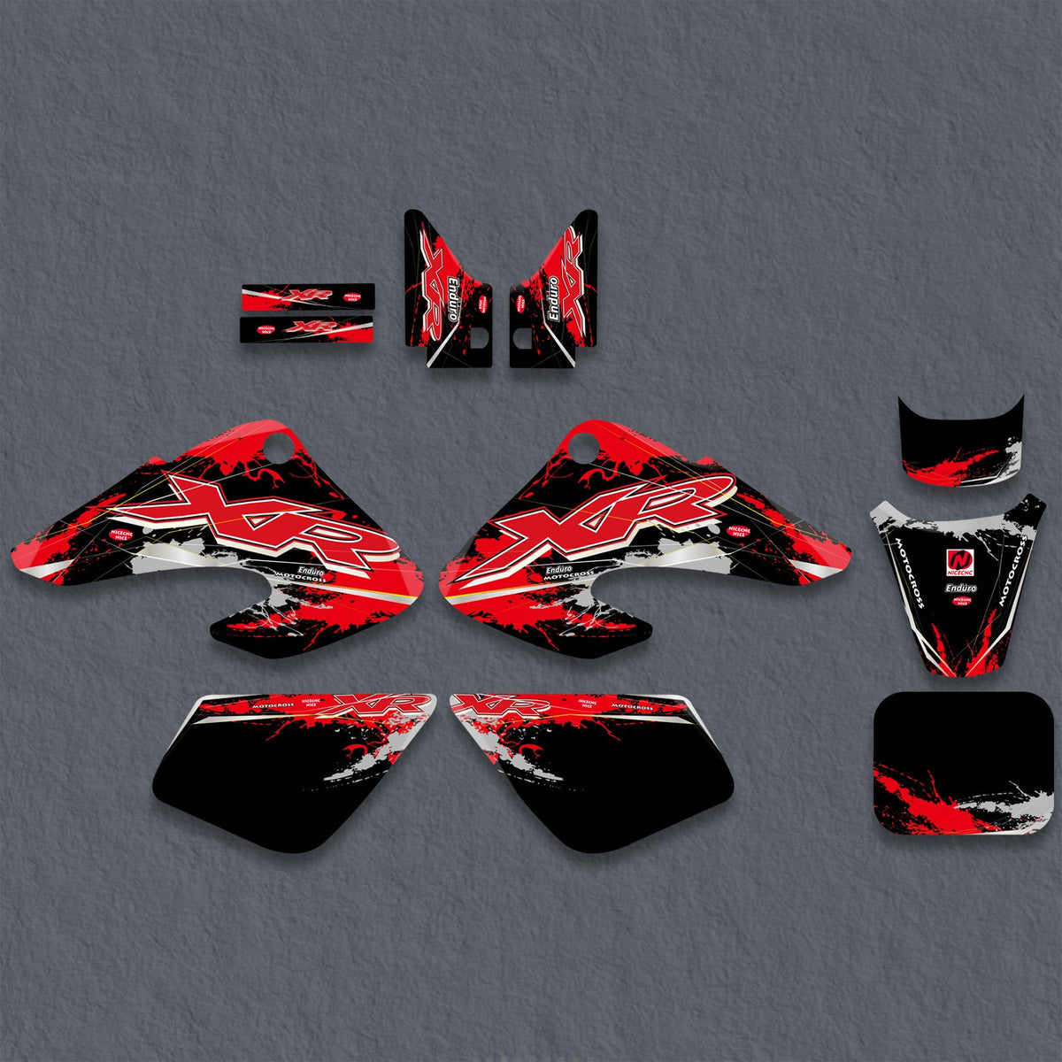 Motorcycle Full Graphics Stickers Decals Kit For HONDA XR50 2000-2003