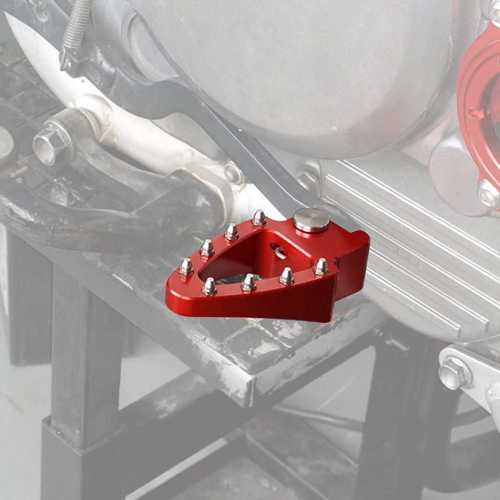 Red Brake Lever Pedal Enlarge Plate Tip For Honda XR650L 1993-2025