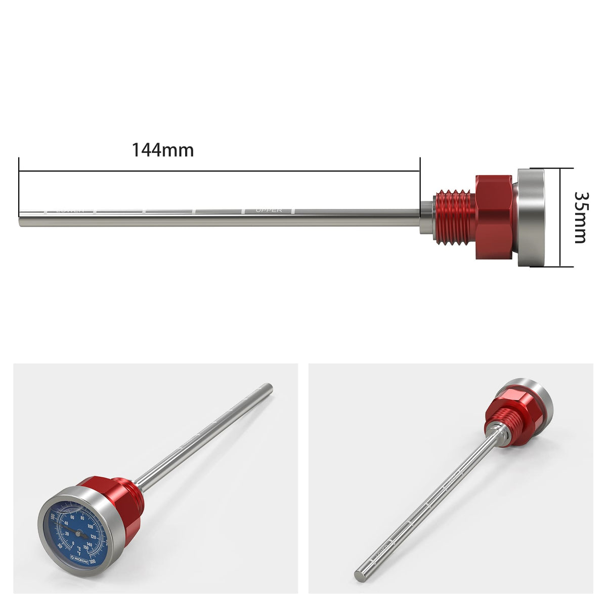 Oil Temperature Thermometer Dipstick For Honda XR650L 1993-2025