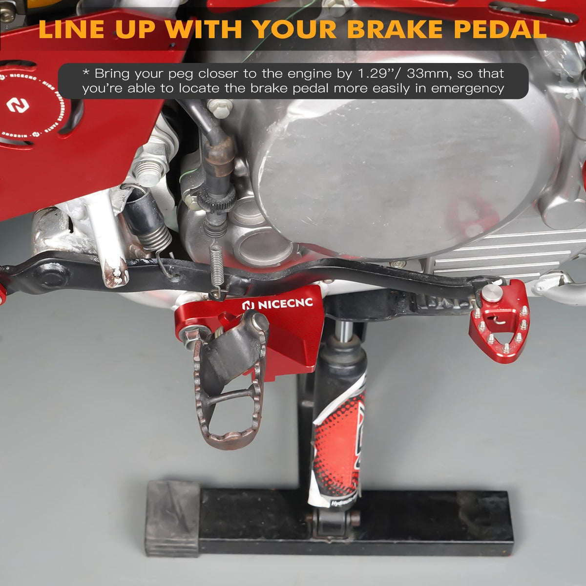 Right Footpeg Mount Bracket for Honda XR650L 1993-2025