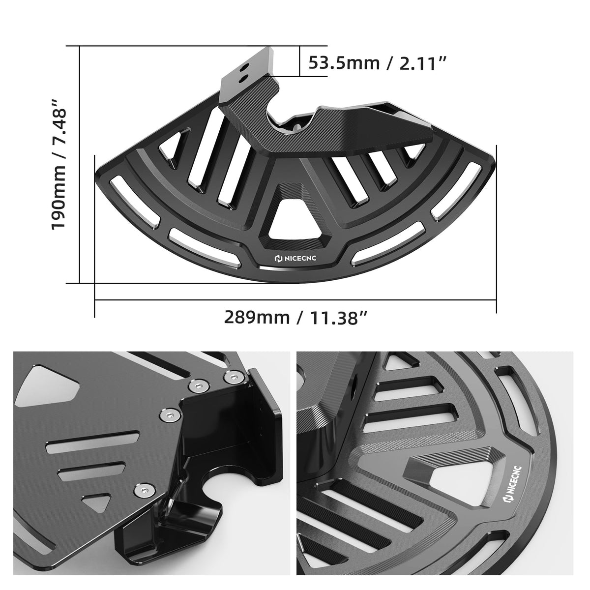 Pair Front Brake Disc Cover Guard Kit For Honda Africa Twin CRF 1100L 2020-2026