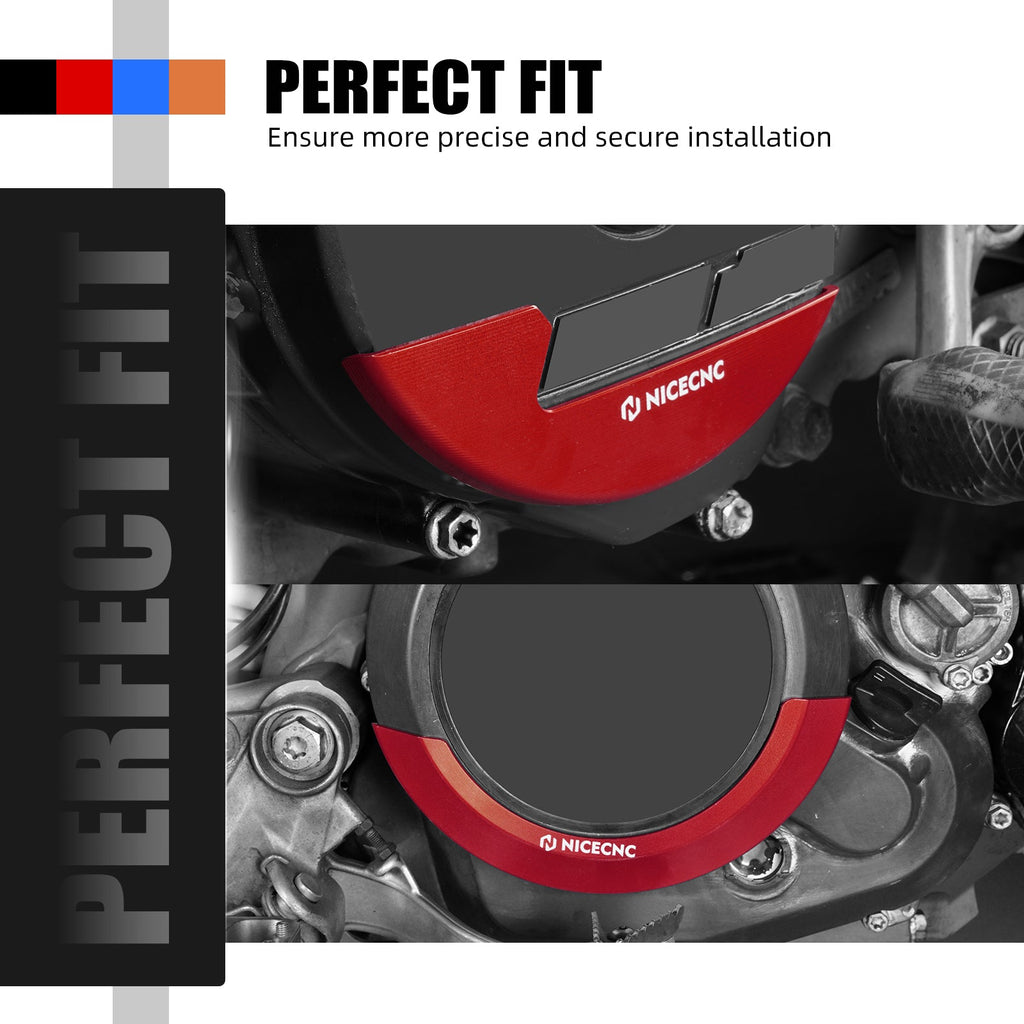 Engine Clutch Cover + Ignition Guard Kit For Husqvarna 701 Enduro SM Vitpilen 16-25