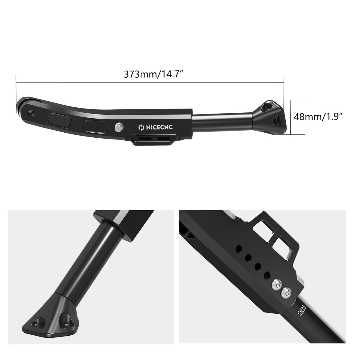 Adjustable Side Stand Kickstand For Husqvarna 701 Supermoto Enduro 16-24