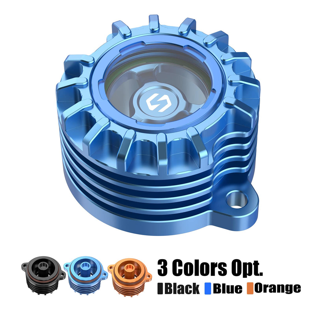 CNC Aluminum Oil Filter Cover w/Cooling Fins For Husqvarna 701 Enduro SM 2016-2024