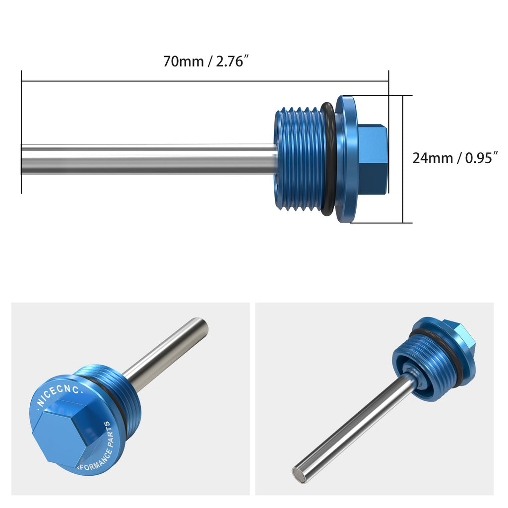 Magnetic Left Oil Drain Plug Bolt Screw For KTM 690 Enduro SMC R 2008-2025