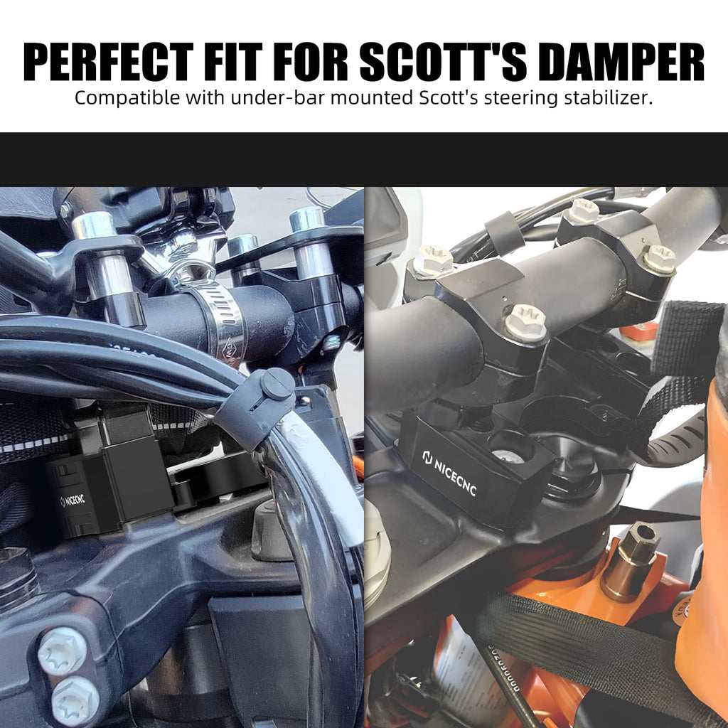 Steering Damper Bracket 1" Handlebar Risers Kit For Husqvarna Norden 901 Position 4