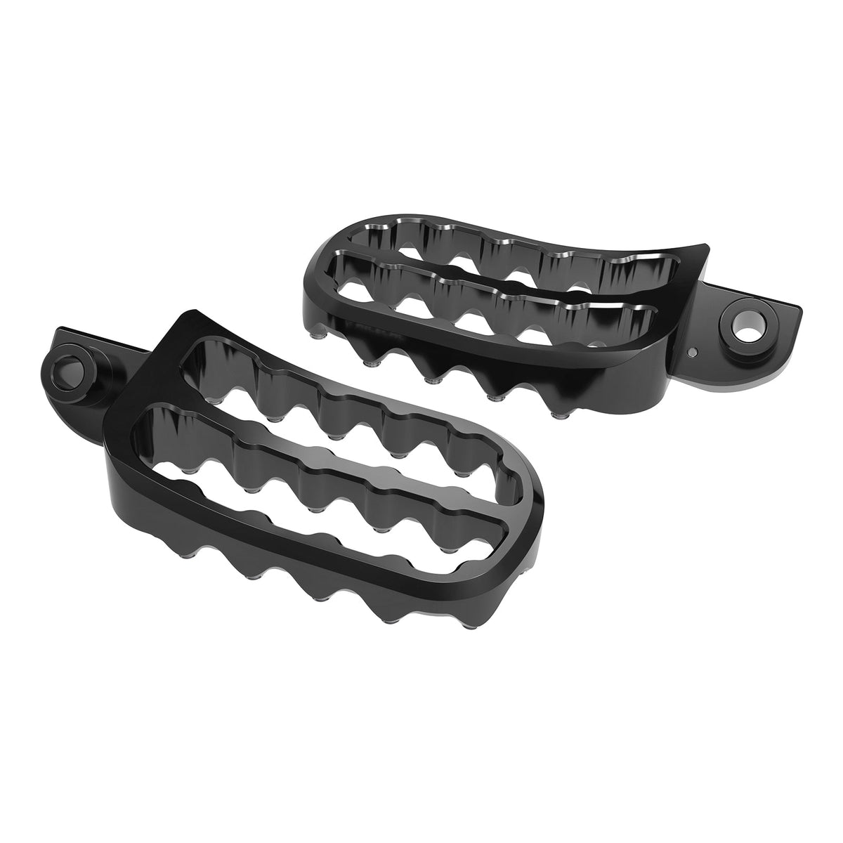 Enlargerd Wide Footpegs + Lowered Brackets For Kawasaki KLR650 1987-2018