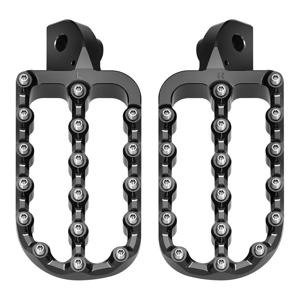 Enlargerd Wide Footpegs + Lowered Brackets For Kawasaki KLR650 1987-2018