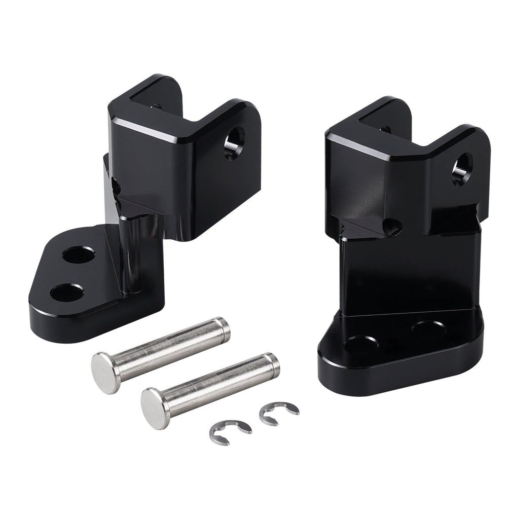 Enlargerd Wide Footpegs + Lowered Brackets For Kawasaki KLR650 1987-2018