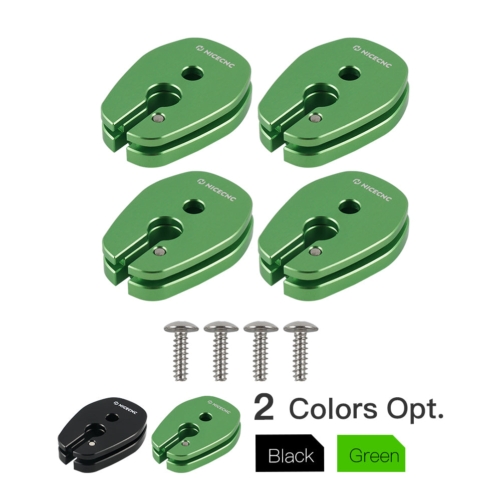 Front Rear Blinker Turn Signal Stalk Elimination Adapters Plates Kit For Kawasaki KLR650 Position 1