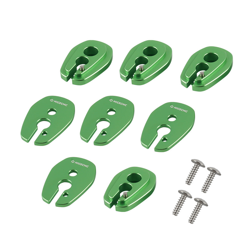 Front Rear Blinker Turn Signal Stalk Elimination Adapters Plates Kit For Kawasaki KLR650 Position 8