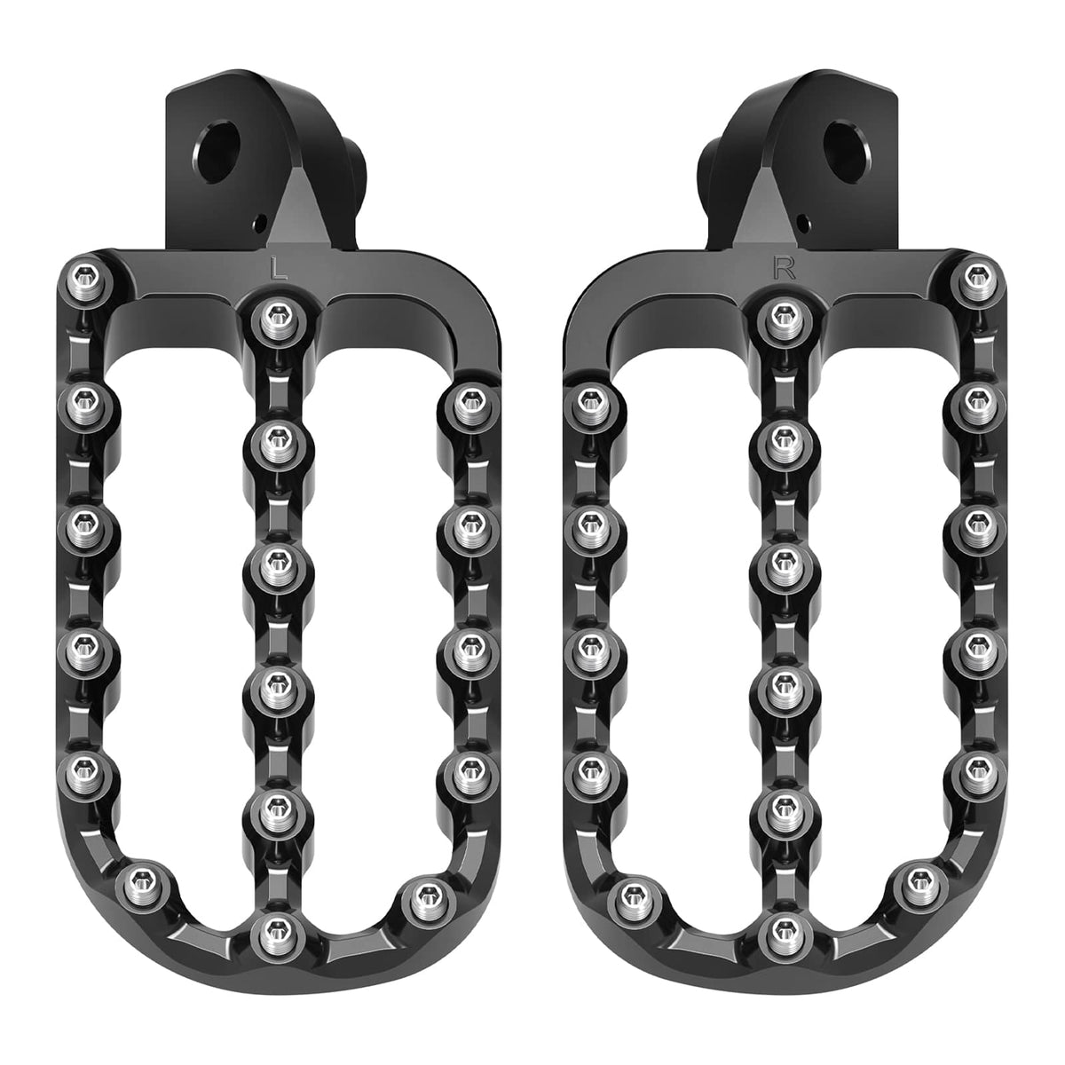 Enlargerd Wide Fat Footpegs Foot Pedals Rests For Kawasaki KLR650 1987-2024