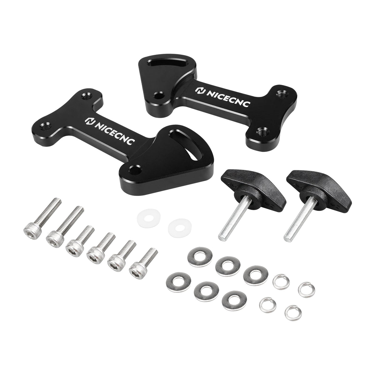 Adjustable 3.25" Windshield Windscreen Bracket Risers For Kawasaki KLR650 22-26