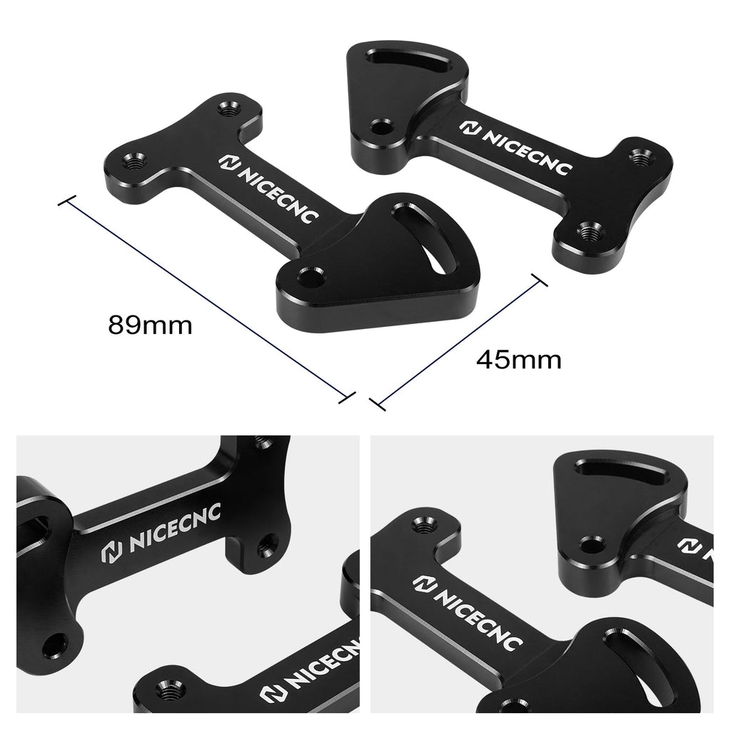 Adjustable 3.25" Windshield Windscreen Bracket Risers For Kawasaki KLR650 22-26