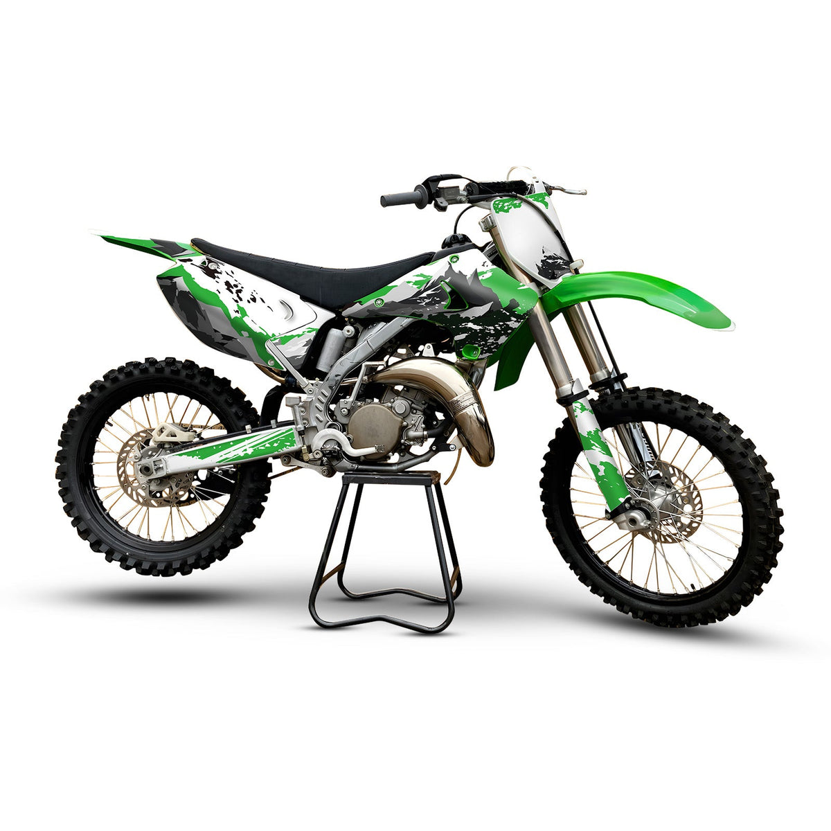 Motorcycle Full Graphics Decals Stickers Set For KAWASAKI KX125 / KX250 2003-2012