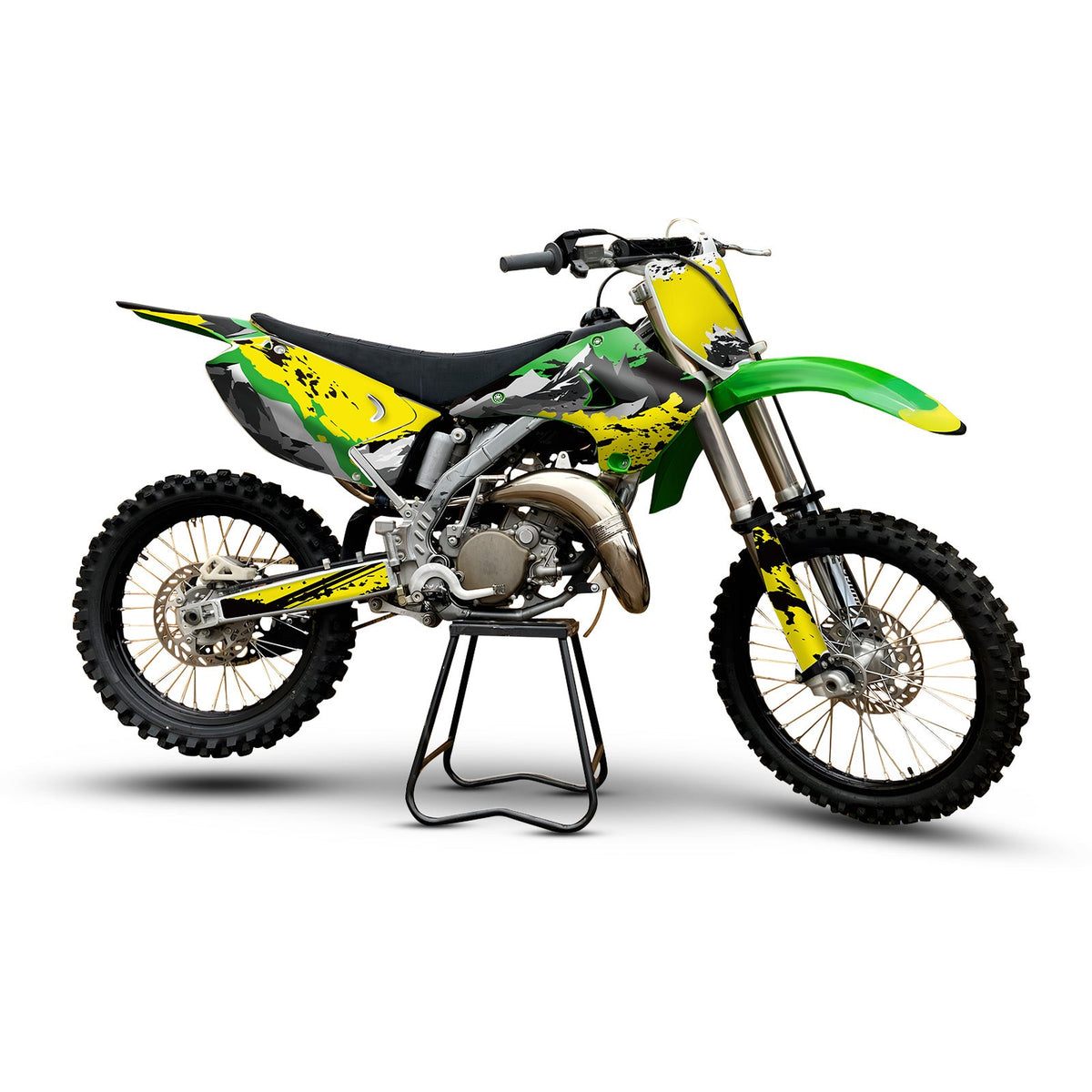 Full Graphics Decals Stickers Kit For KAWASAKI KX125 KX250 2003-2012