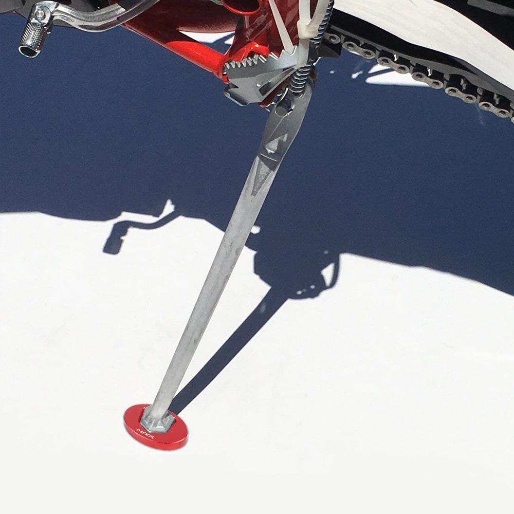 Red Kickstand Side Stand Enlarge Pad Extension Plate For Beta RR 2T 4T XTRAINER 2020-2024 Position 2