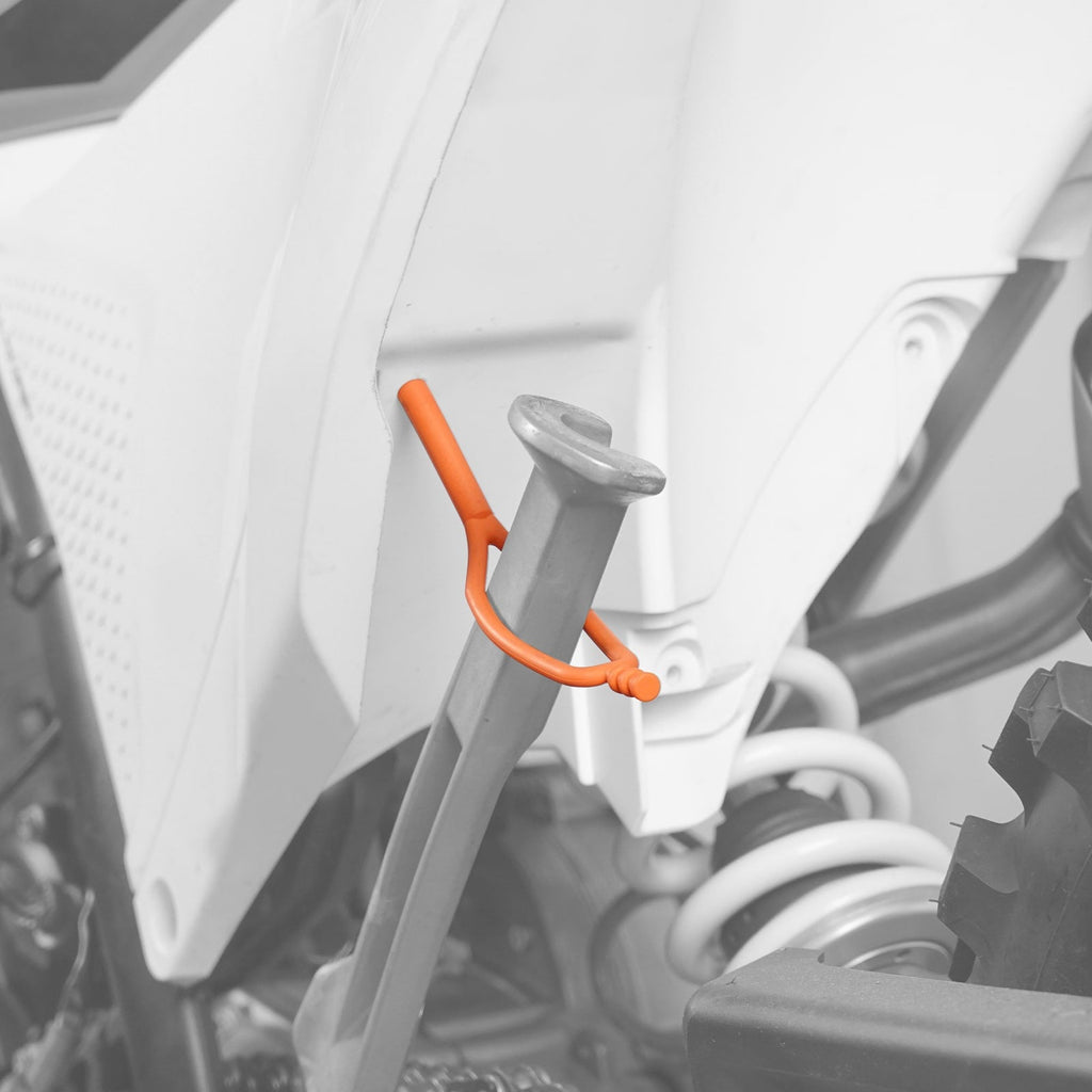 Universal Motorcycles Kickstand Side Stand Rubber Strap Position 2