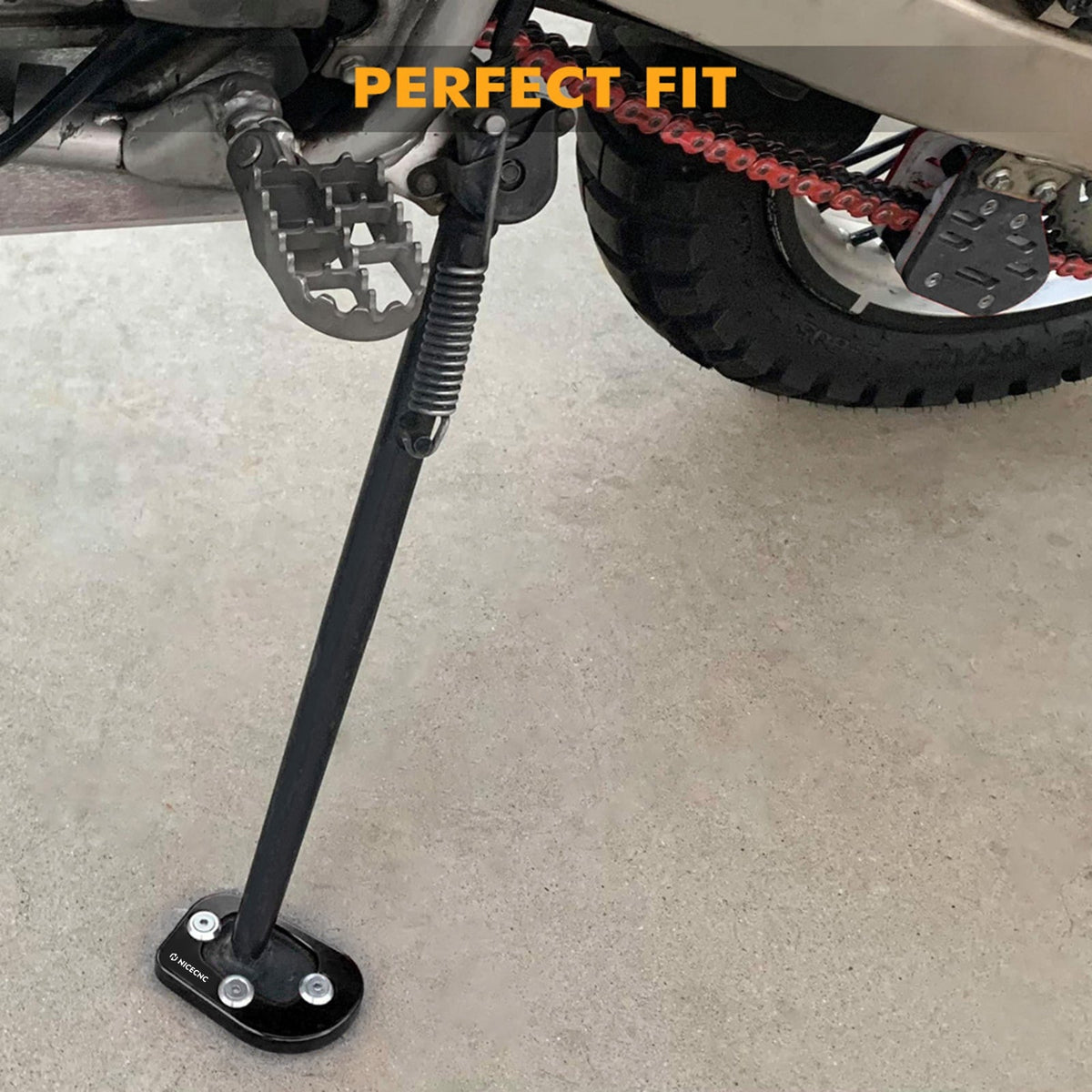 Sidestand Foot Kickstands Extension Plate Pad for Honda XR650L 1993-2025