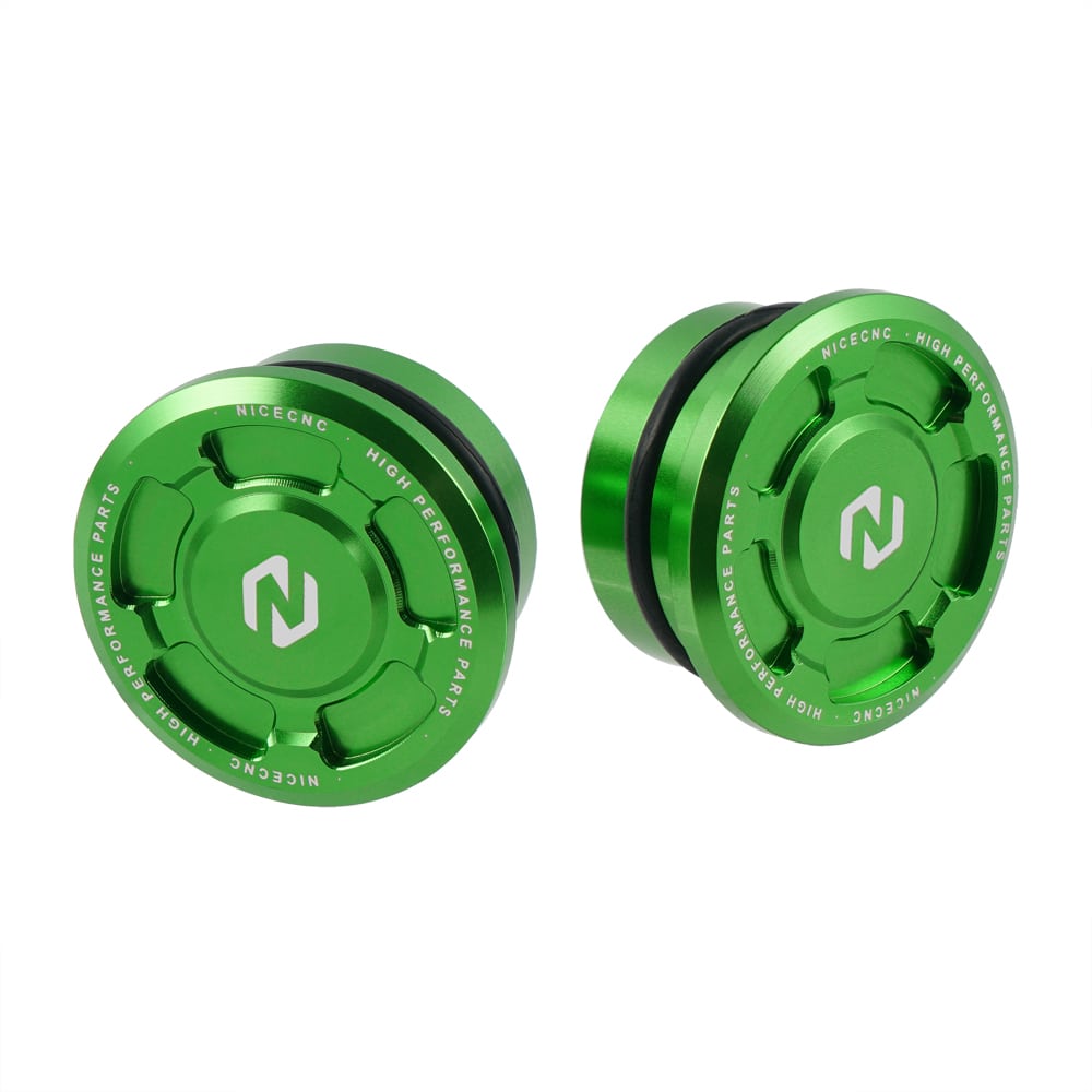 Swing Arm Caps Frame Hole Plugs Insert Covers For Kawasaki KLR650 1987-2024