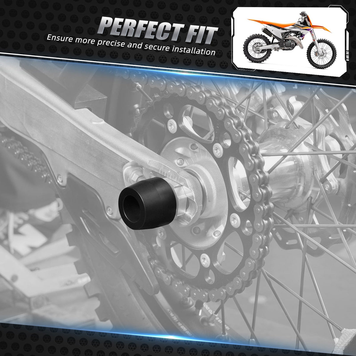 Rear Axle Slider Fork Protector Guard For KTM 350 500 EXC-F 2024