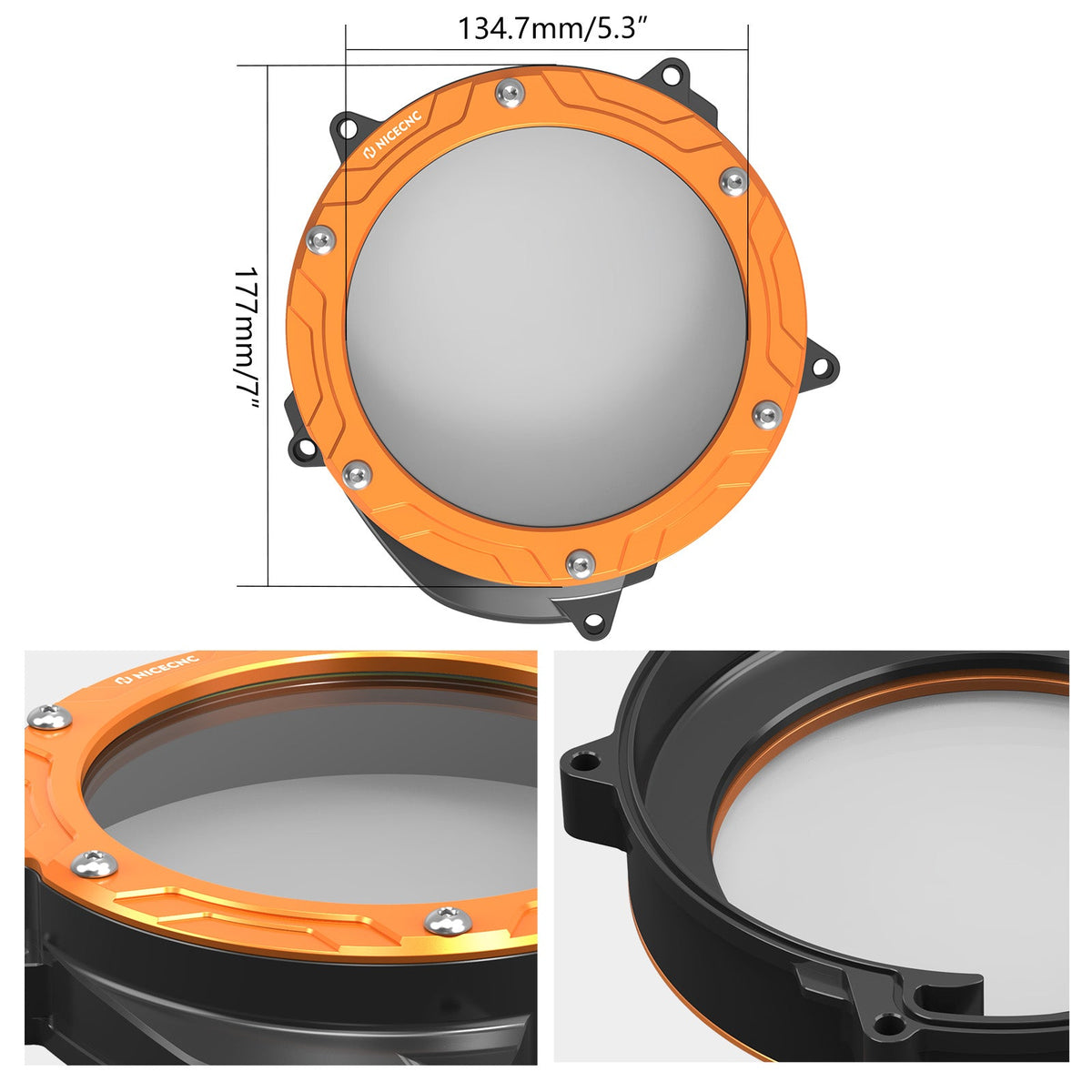 Transparent Clear Engine Clutch Cover For KTM 1390 SUPER DUKE R 2024-2025