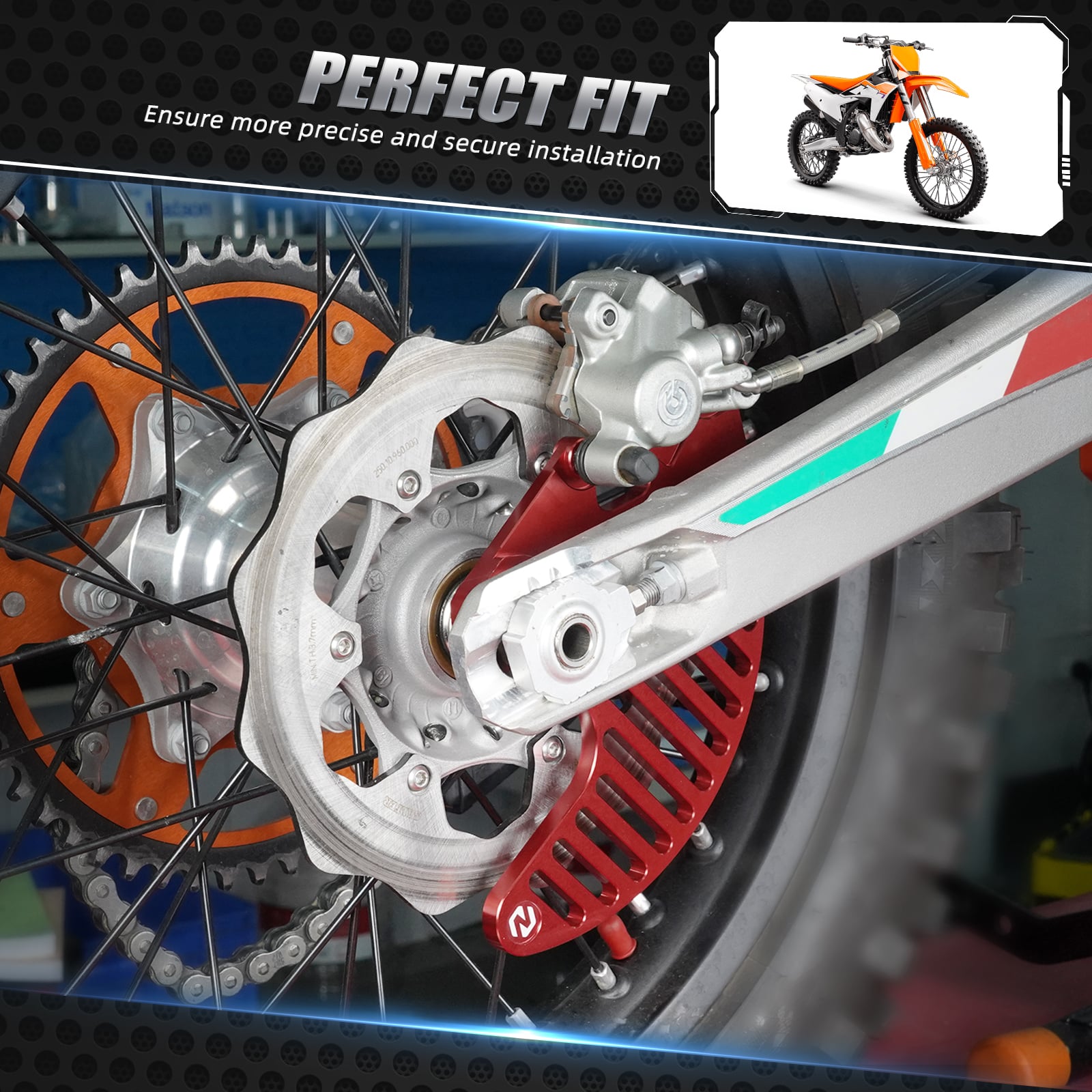 Rear Brake Disc Guard Protector For KTM XCW EXC SX Husqvarna Gas Gas Stark Varg