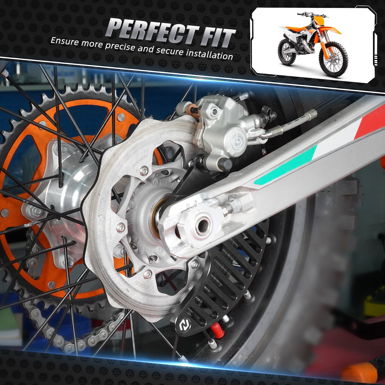 Rear Brake Disc Guard Protector For KTM XCW EXC SX Husqvarna Gas Gas Stark Varg
