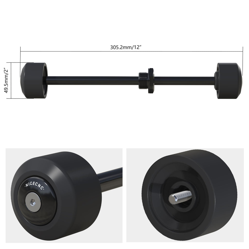 Front Axle Slider Crash Bung Kit For KTM 250 390 Duke RC 390 Adventure R