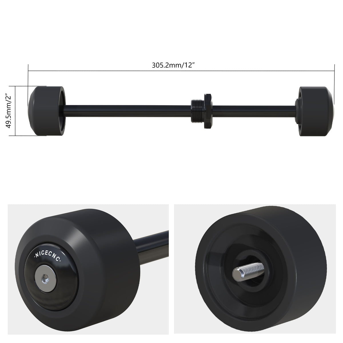 Front Axle Slider Crash Bung Kit For KTM 250 390 Duke RC 390 Adventure R